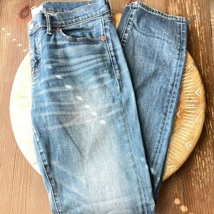 Madewell Alley Straight Jeans 28 Medium Wash